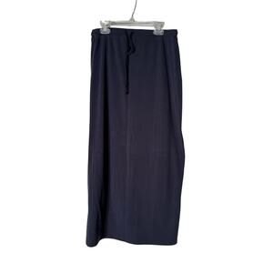 Mountain Lake Navy Knit Skirt Women's Petite Medium